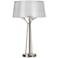 Lawton Brushed Steel Metal Table Lamp