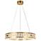 Laycantonic 1-Light LED Crystal Ring Chandelier