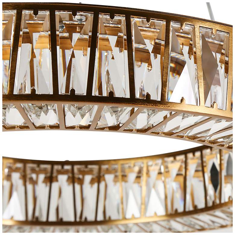 Image 4 Laycantonic 1-Light LED Crystal Ring Chandelier more views