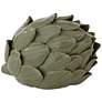 2_Layered 5" Wide Matte Green Decorative Artichoke Sculpture