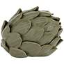 4_Layered 5" Wide Matte Green Decorative Artichoke Sculpture more views