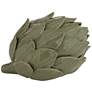 5_Layered 5" Wide Matte Green Decorative Artichoke Sculpture more views