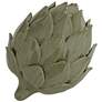 6_Layered 5" Wide Matte Green Decorative Artichoke Sculpture more views