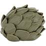 3_Layered 5"W Matte Green Decorative Artichoke Sculptures Set of 2 more views
