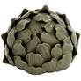 6_Layered 5"W Matte Green Decorative Artichoke Sculptures Set of 2 more views