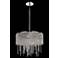 Layered Danube Clear Crystal 18" Wide Pendant Chandelier