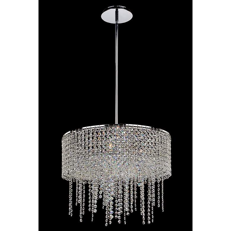 Image 1 Layered Danube Clear Crystal 18 inch Wide Pendant Chandelier