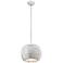 Layers 11" Wide White Layered Dome 1-Light Mini Pendant