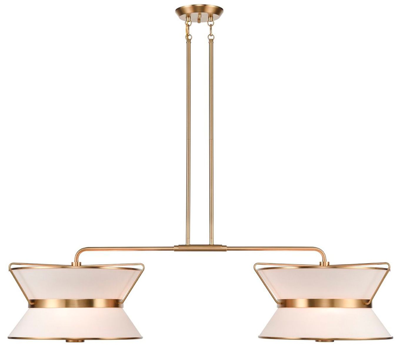 Image 5 Layla 10" Wide Brushed Brass Island Light more views