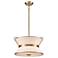 Layla 13.5" Wide Brushed Brass Chandelier