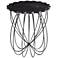 Layla 25 1/2" Wide Wire Base Flower Accent Table