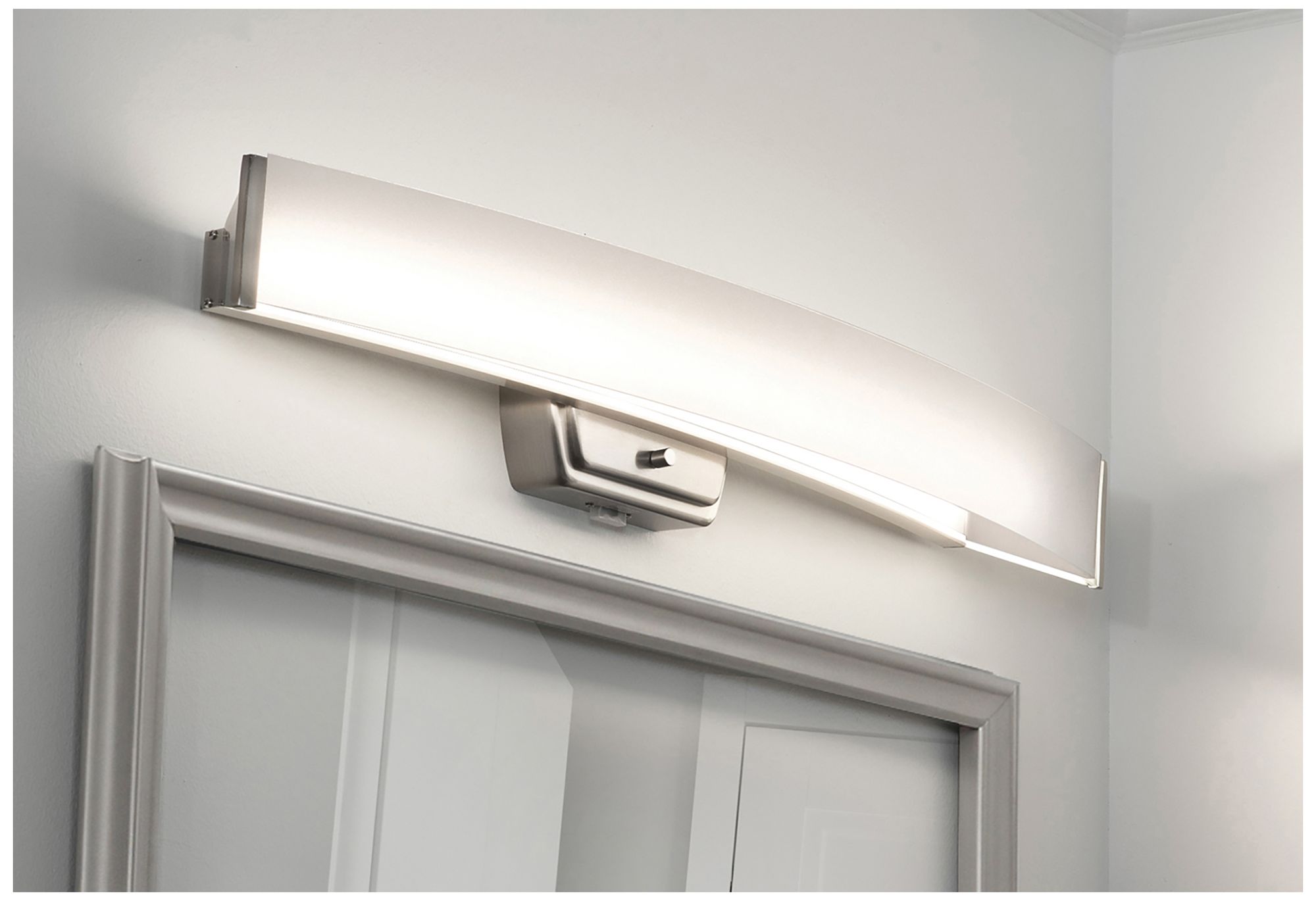 Image 4 Layla 32.5" Wide Brushed Nickel LED Vanity Light more views