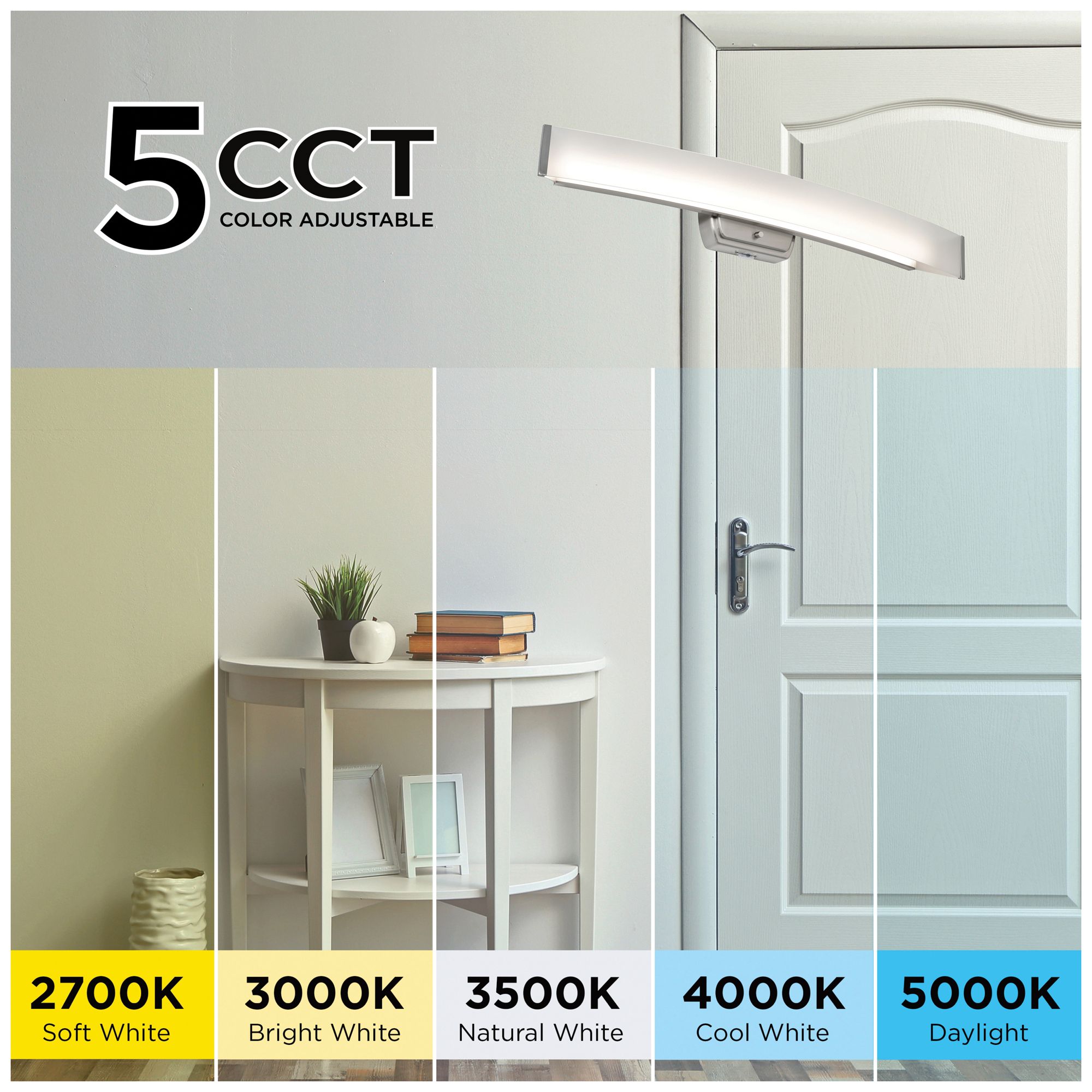 Layla 32.5" Wide Brushed Nickel LED Vanity Light