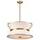 Layla 9" Wide Brushed Brass Chandelier