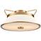 Layla 9" Wide Brushed Brass Semi-Flush Mount