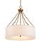 Layne 24" Wide White Drum Shade 4-Light Pendant Light