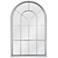 Layne Silver and Whitewash 33" x 51" Arched Wall Mirror