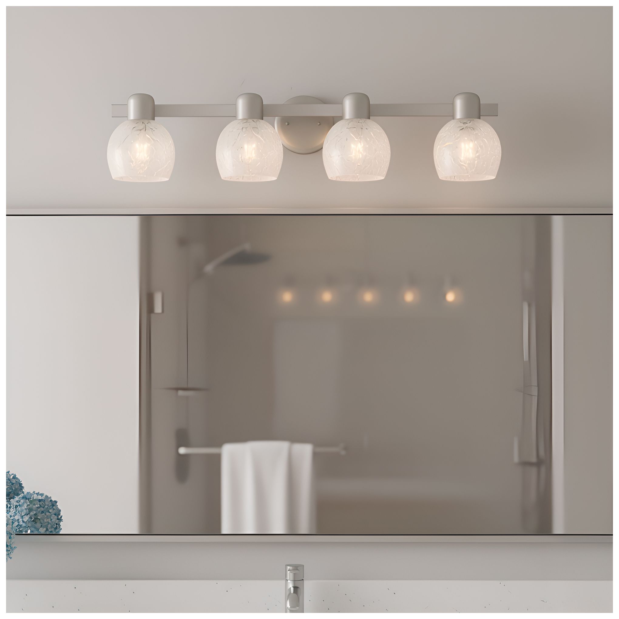 Layton 4-Light Brushed Nickel Vanity Light