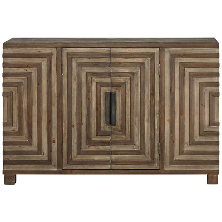 Image 7 Layton 48 1/2" Wide 2-Door Rustic Wood Console Cabinet more views