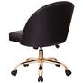 Layton Black Faux Leather Mid-Back Swivel Office Chair