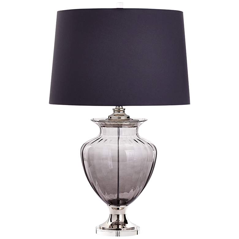 Image 1 Lazara Classical Urn Gray Glass Table Lamp