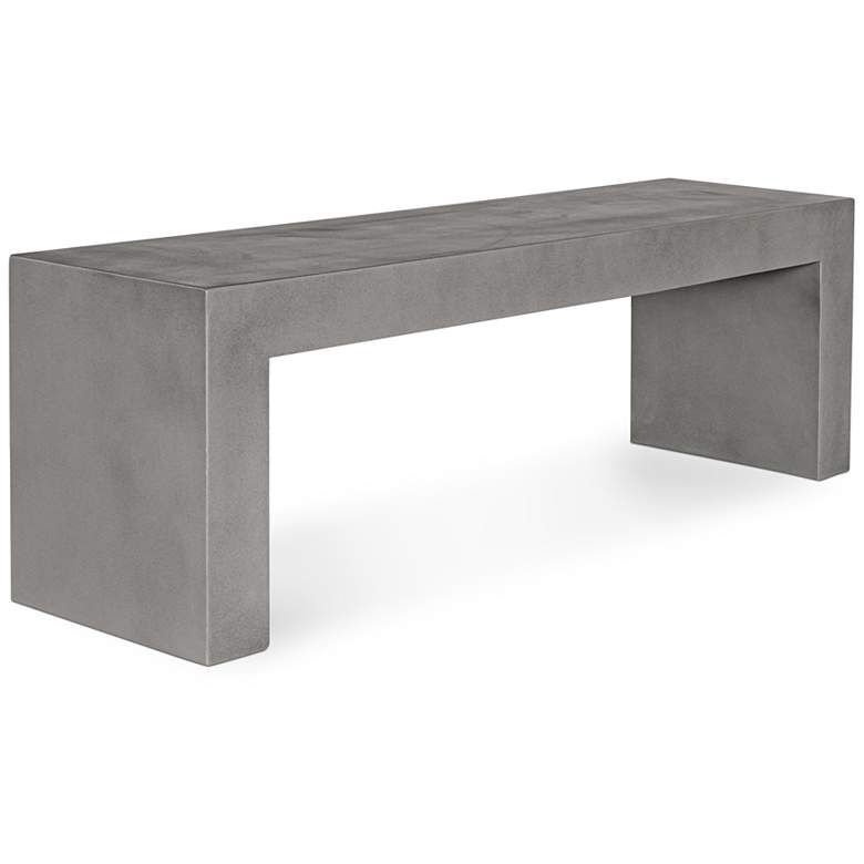 Image 2 Lazarus Outdoor Bench Dark Grey more views