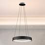 1_Lazio 23.5" Wide Black Chandelier With Black Iron Shade