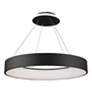 3_Lazio 23.5" Wide Black Chandelier With Black Iron Shade more views