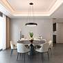 6_Lazio 23.5" Wide Black Chandelier With Black Iron Shade more views