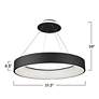 7_Lazio 31.5" Wide Black Chandelier With Black Iron Shade more views