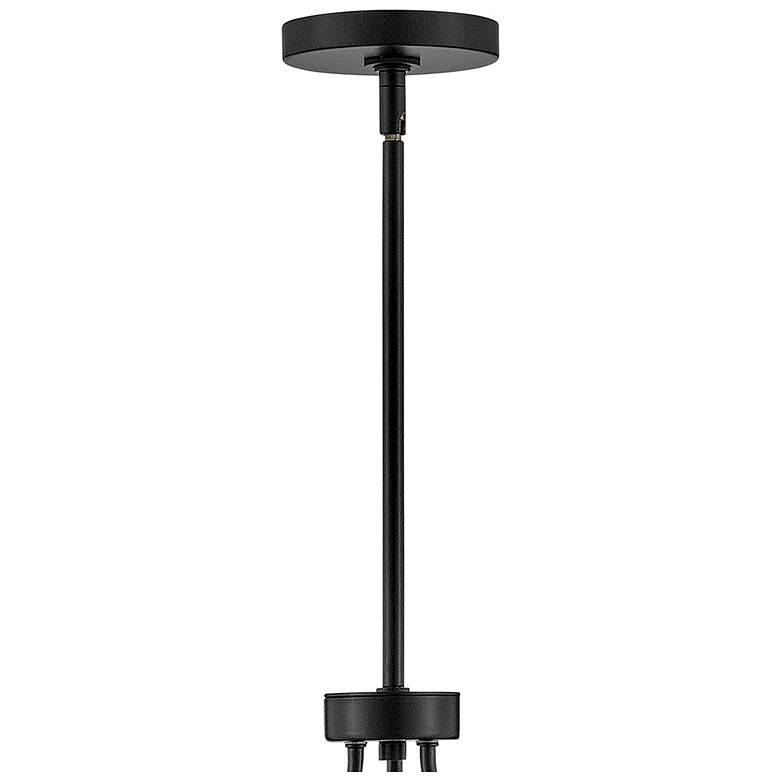 Image 7 Lazlo 38" Wide Black Metal 12-Light Ring Chandelier more views