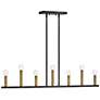 3_Lazlo 40" Wide Black 7-Light Linear Chandelier