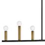 4_Lazlo 40" Wide Black 7-Light Linear Chandelier more views