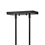 7_Lazlo 40" Wide Black 7-Light Linear Chandelier more views