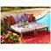 Lazlo Brown All-Weather Wicker Outdoor Lounge Chair Set of 2