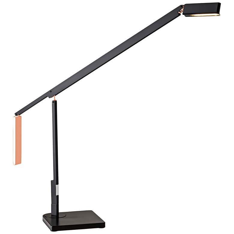 Image 1 Lazzaro Black and Copper Adjustable LED Desk Lamp