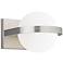 LBL Capture 5" High Satin Nickel and Opal LED Wall Sconce