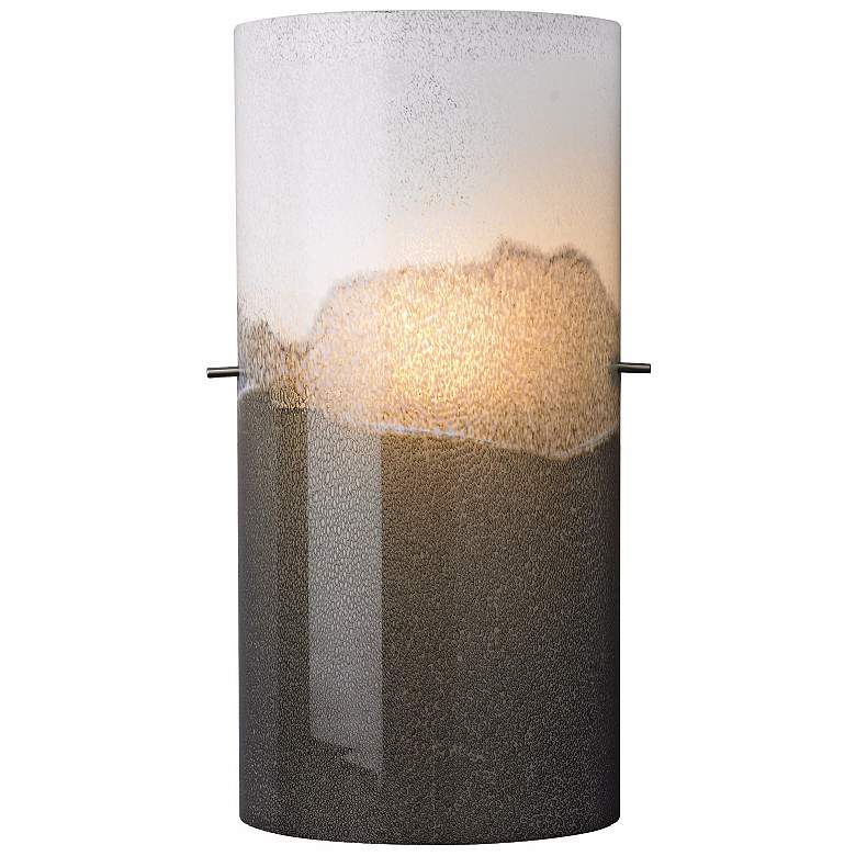 Image 1 LBL Dahling 15 inch High Gray-Opal Glass Wall Sconce