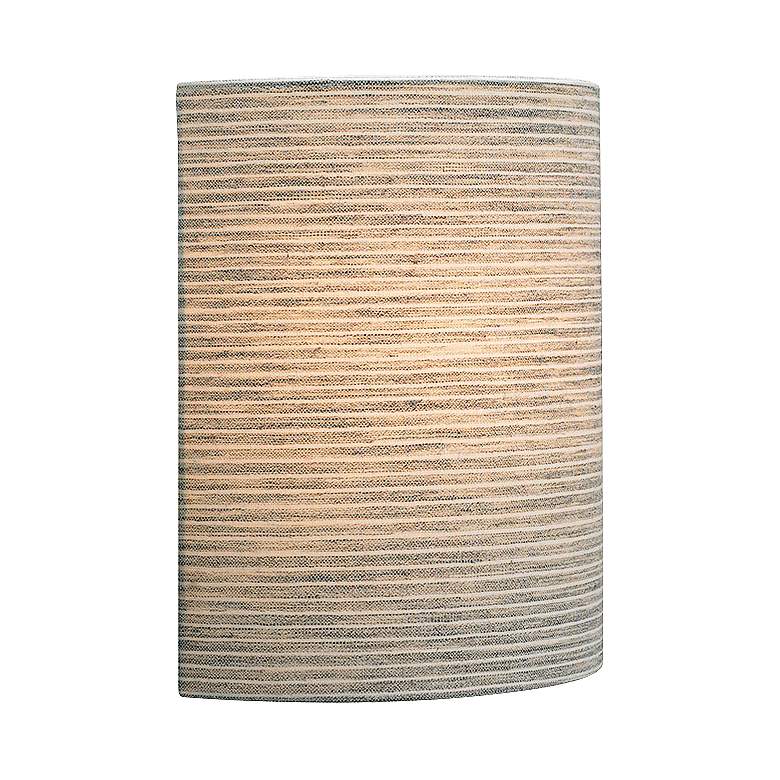 Image 1 LBL Fiona LED 11 inch High Pewter Fabric Wall Sconce