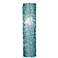 LBL Isis 7" Wide Piped Aqua Glass Tall 1-Light Mini Pendant