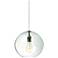 LBL Isla 9 3/4" Wide Clear Nickel Globe Mini Pendant