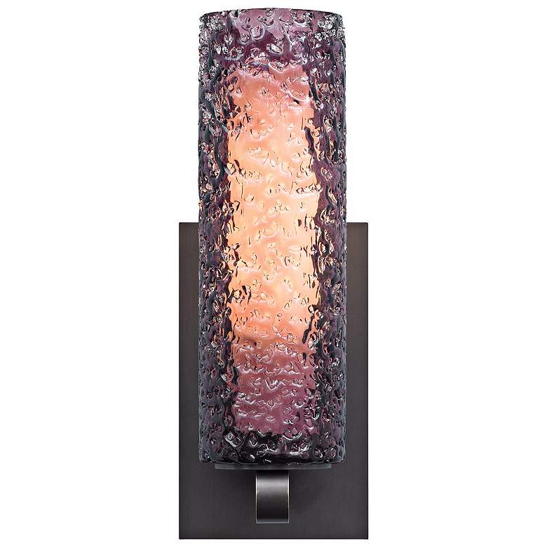 Image 1 LBL Mini-Rock Candy 12 inch Amethyst Wall Sconce
