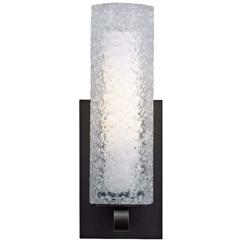 Image 1 LBL Mini-Rock Candy 12 inch Clear Glass Wall Sconce