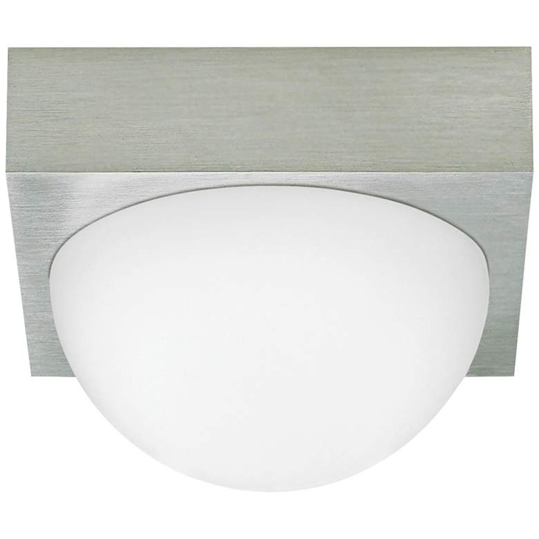 Image 1 LBL Sphere 4 3/4 inch Wide Satin Nickel Frost LED Ceiling Light