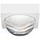 LBL Sphere 4 3/4"W Rubberized White Clear LED Ceiling Light