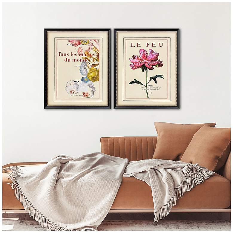 Image 4 Le Fleur I 22"W x 26"H Traditional Framed Art Set of 2 more views