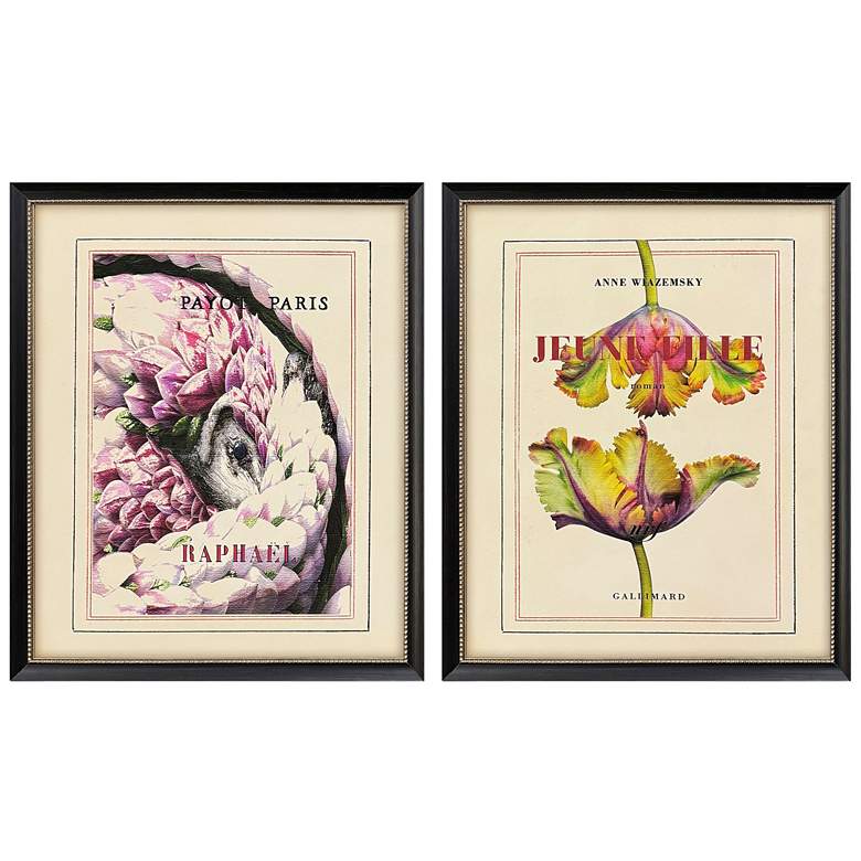 Image 1 Le Fleur II 22"W x 26"H Traditional Framed Art Set of 2