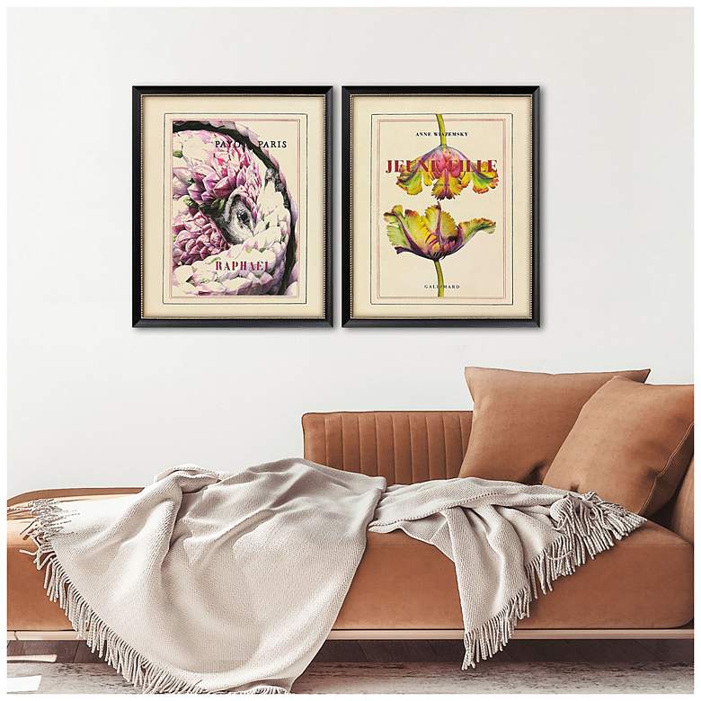 Image 4 Le Fleur II 22"W x 26"H Traditional Framed Art Set of 2 more views