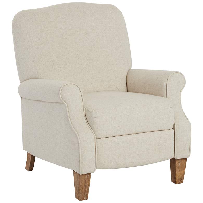 Image 3 Le Grand Linen Fabric Push Back Recliner Chair by Elm Lane