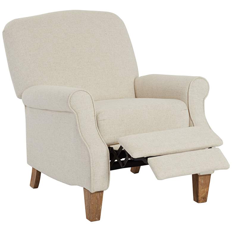 Image 6 Le Grand Linen Fabric Push Back Recliner Chair by Elm Lane more views